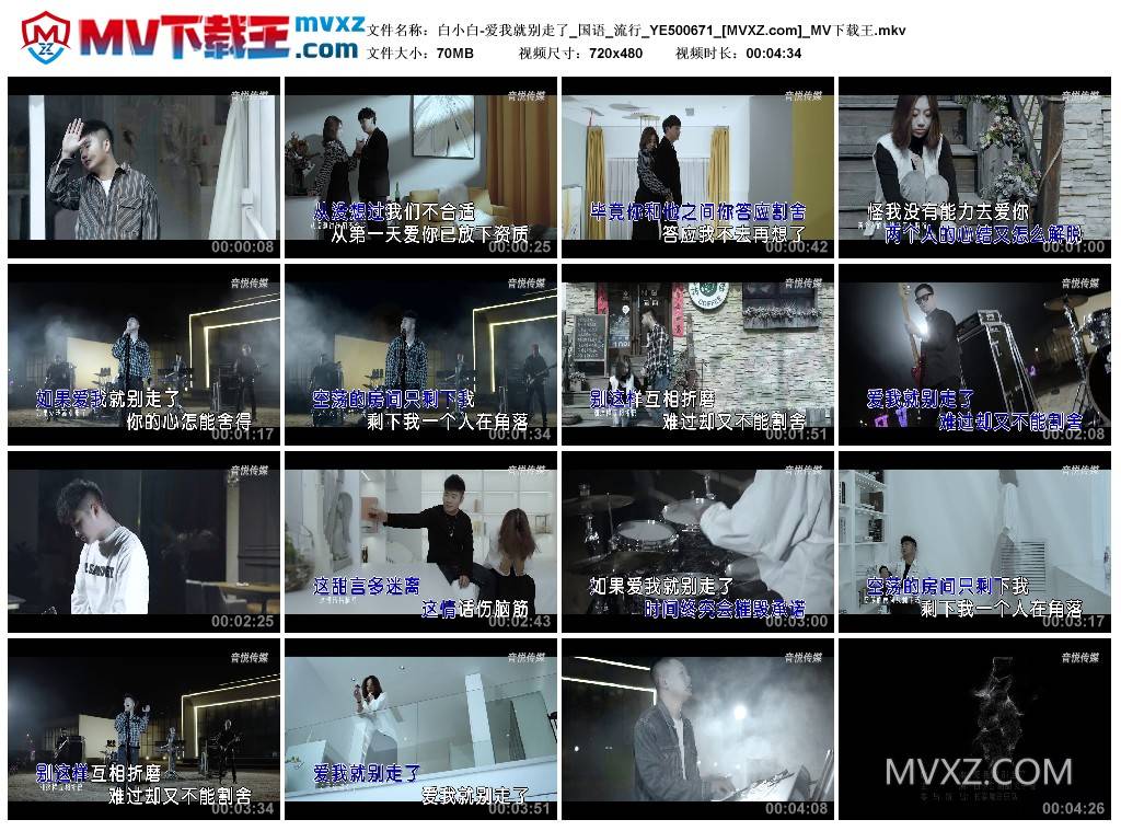 白小白-爱我就别走了_国语_流行_YE500671